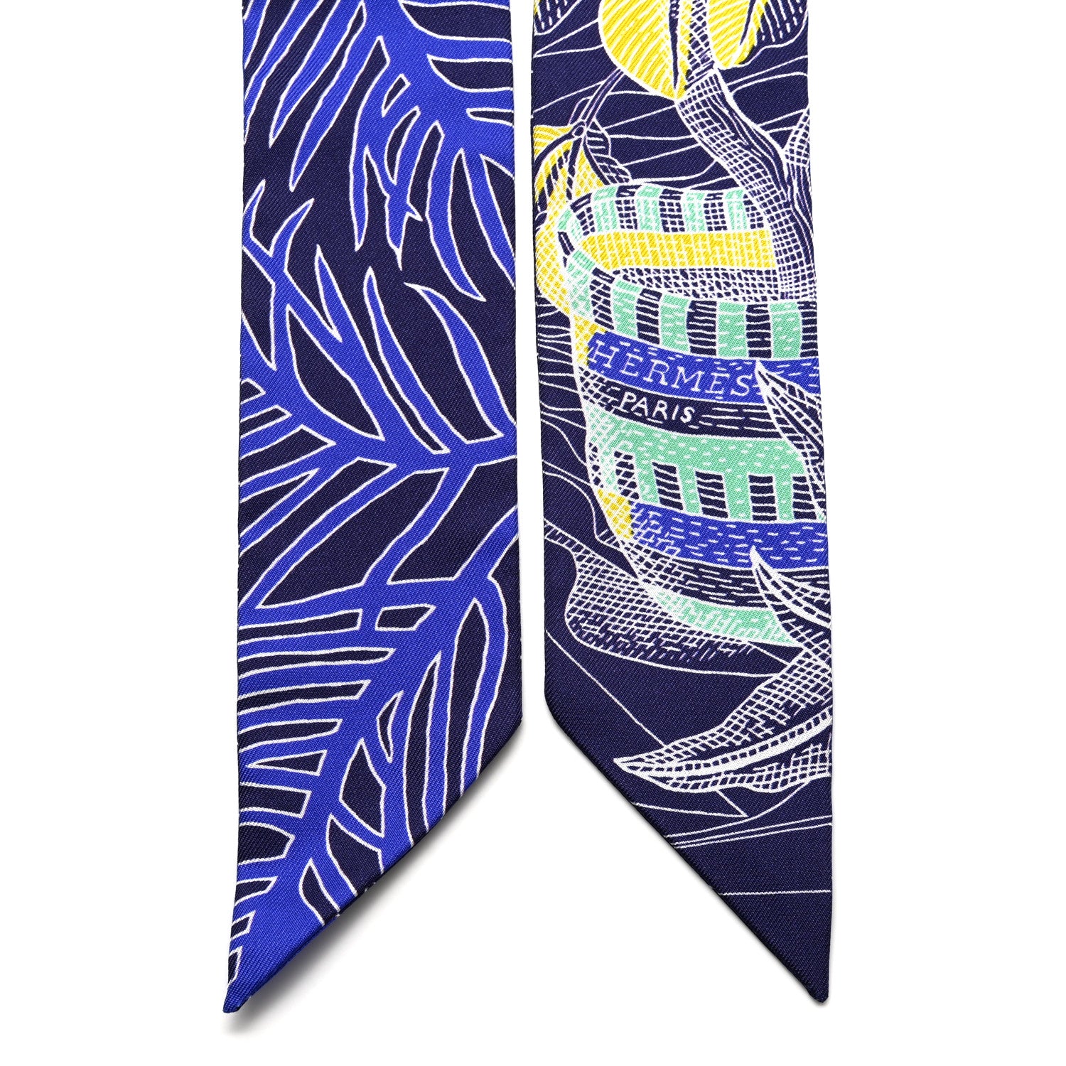 Hermes Silk La Danse Des Amazones Twilly Indigo Jaune Multicolor 2 of 4