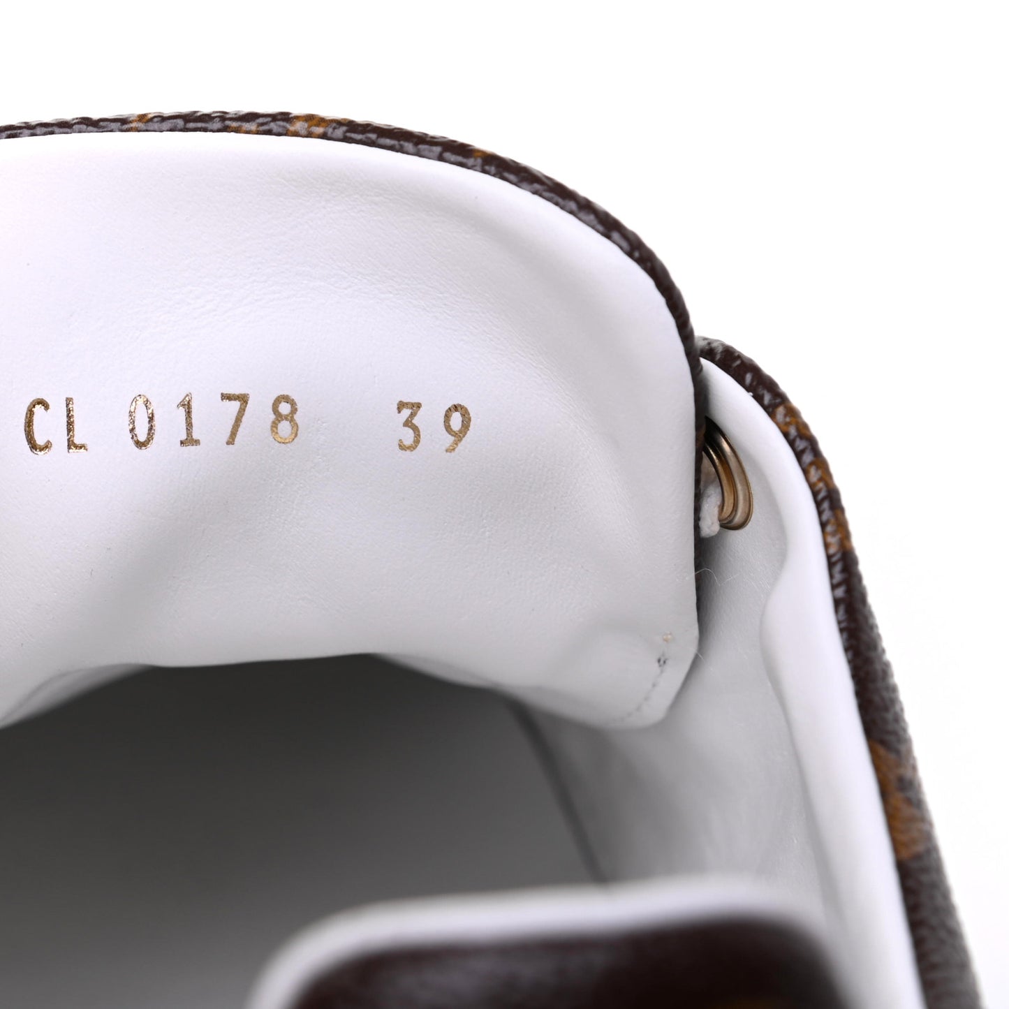 Calfskin Monogram LV Black Heart Sneakers 39 Cacao