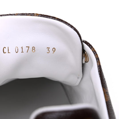 Louis Vuitton Calfskin Monogram LV Black Heart Sneakers 39 Cacao 8 of 11