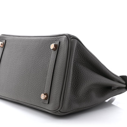 Hermes Togo Birkin 25 Etain 8 of 9