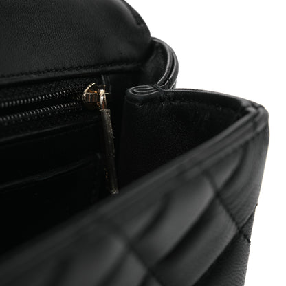 Chanel Lambskin Quilted Mini Crystal Top Handle Rectangular Flap Black 11 of 13