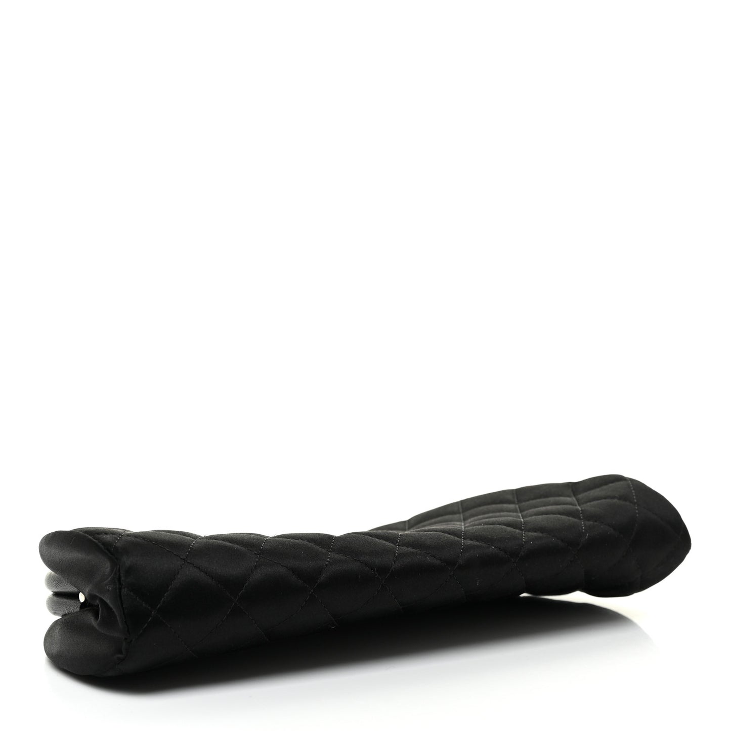 Satin Quilted Timeless Clutch Black