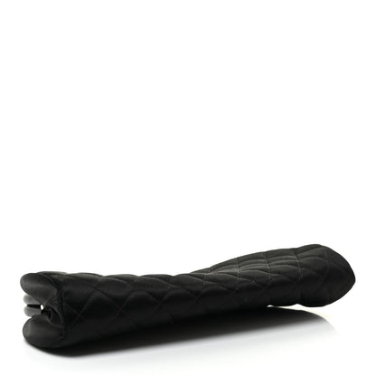 Chanel Satin Quilted Timeless Clutch Black 4 of 11