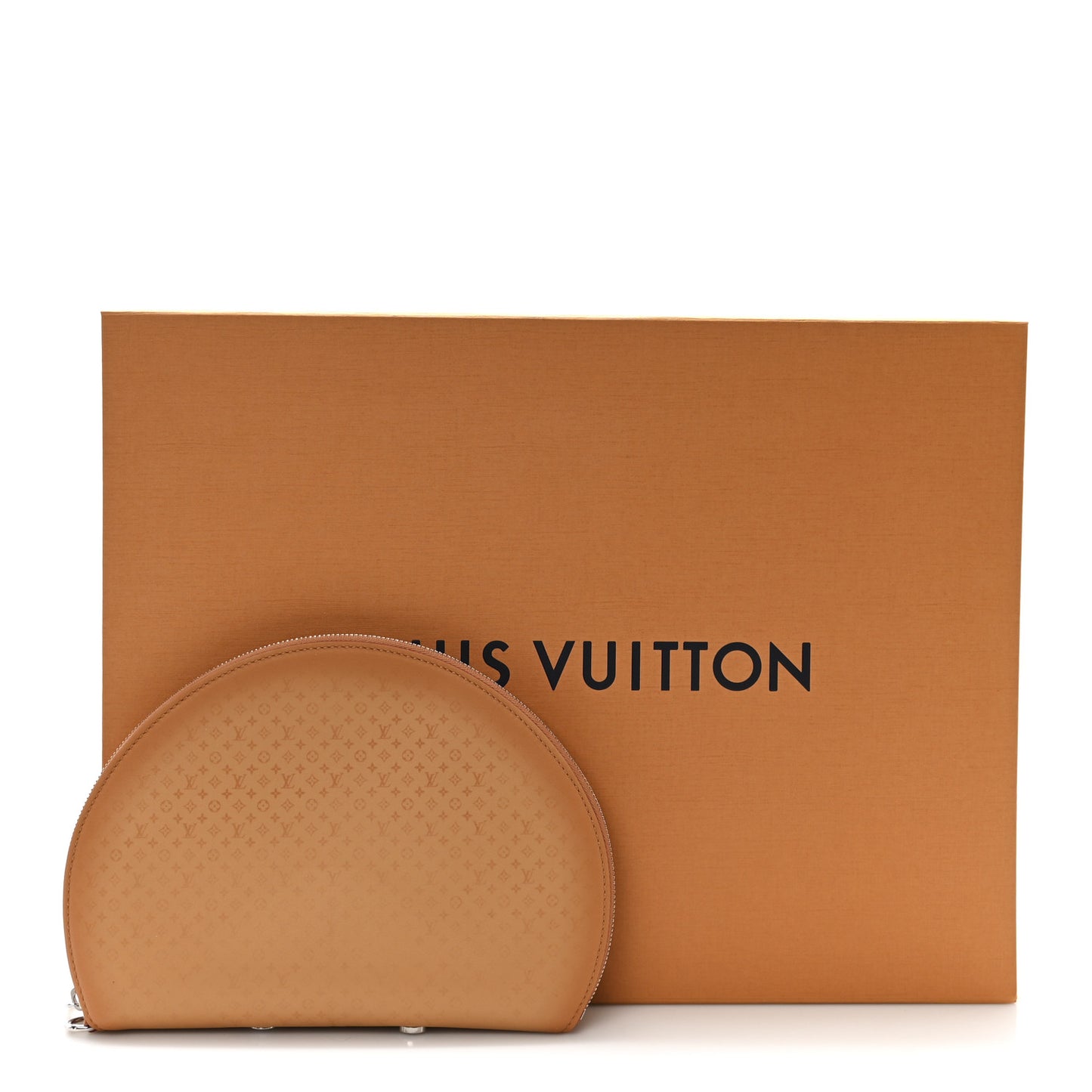 Calfskin Monogram Fortune Cookie Pouch Purple
