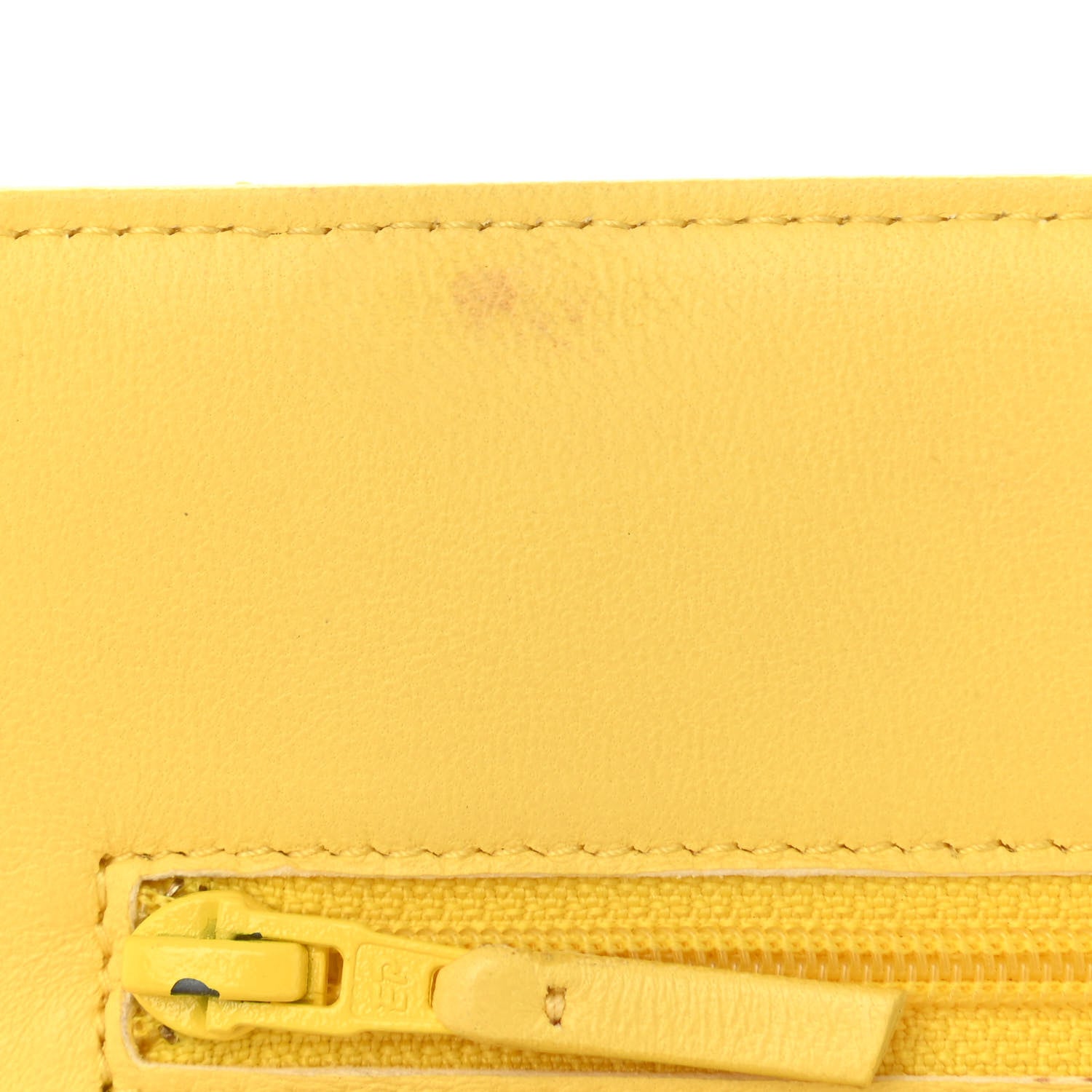 Chanel Lambskin Quilted Wallet on Chain WOC Yellow 13 of 13