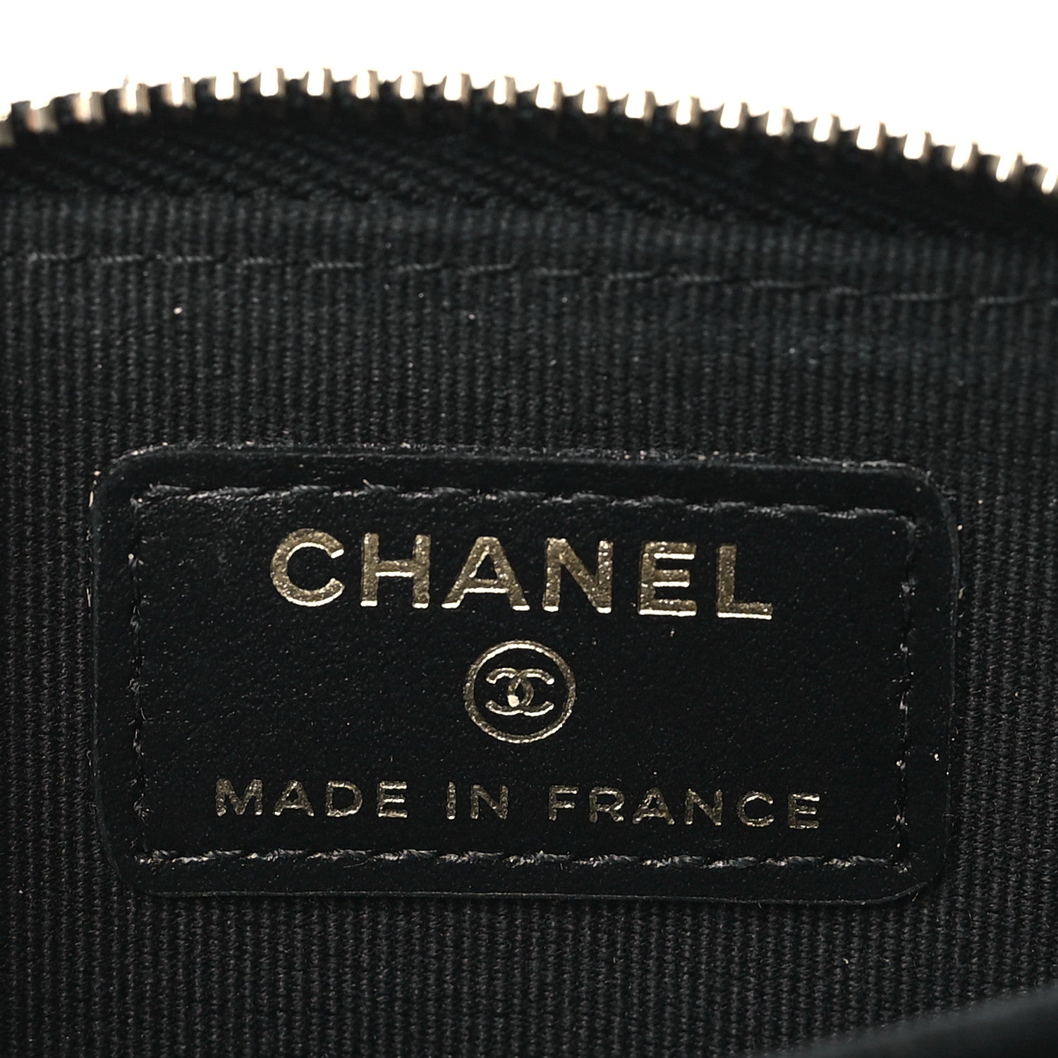 Chanel Shiny Caviar Quilted Strass CC Zip Coin Purse Black 6 of 8