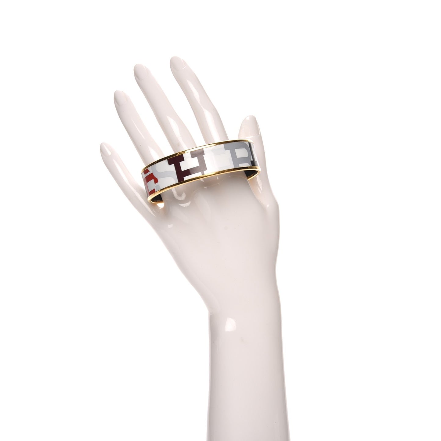 Enamel Printed Wide Capitales Bracelet 65