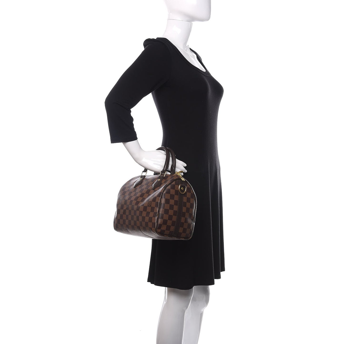 Damier Ebene Speedy Bandouliere 25