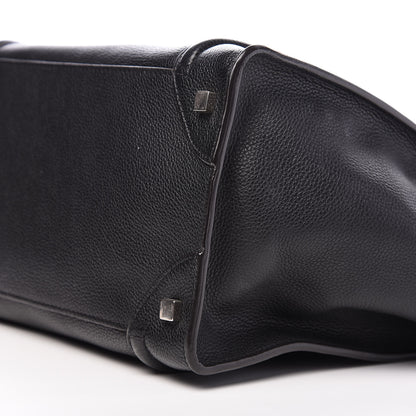 Celine Drummed Calfskin Mini Luggage Black 8 of 9