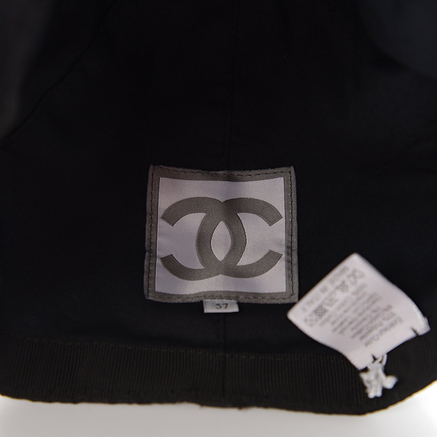 Nylon CC Crocodile Print Cap Hat 57 Black