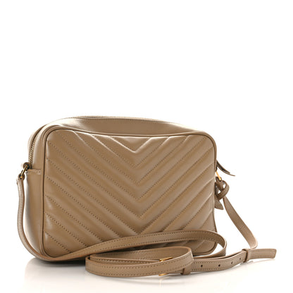 Saint Laurent Calfskin Matelasse Monogram Lou Camera Bag Dark Beige 3 of 8