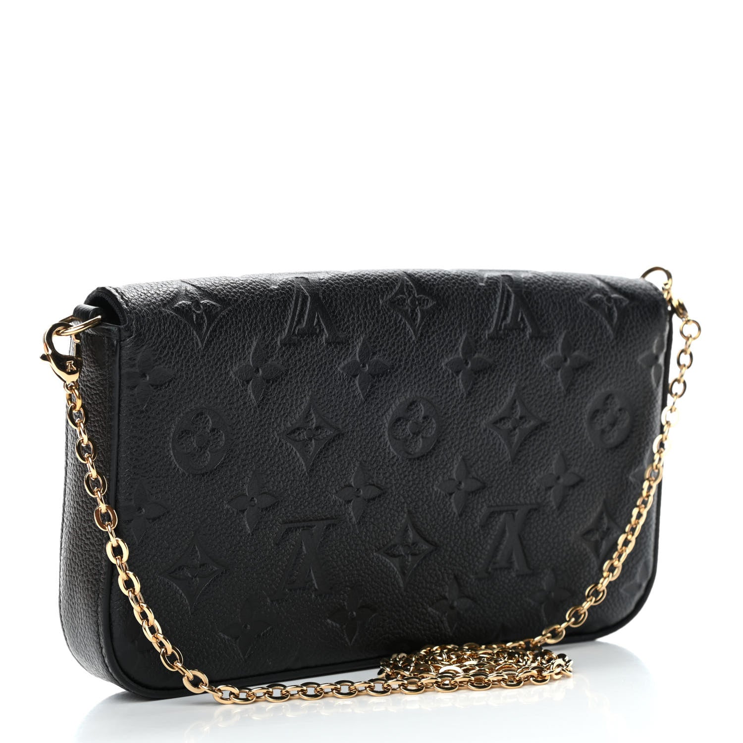 Louis Vuitton Empreinte Pochette Felicie Chain Wallet Black 3 of 5