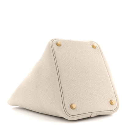 Hermes Taurillon Clemence Picotin Lock 18 PM Gris Perle 4 of 11