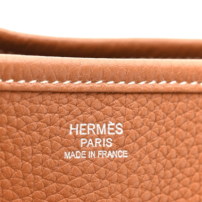 Hermes Taurillon Clemence Evelyne III PM Gold 6 of 10
