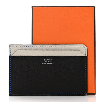Hermes Colorblock City 4CC Card Holder Bleu Indigo Bleu Glacier Bleu Electrique 8 of 8