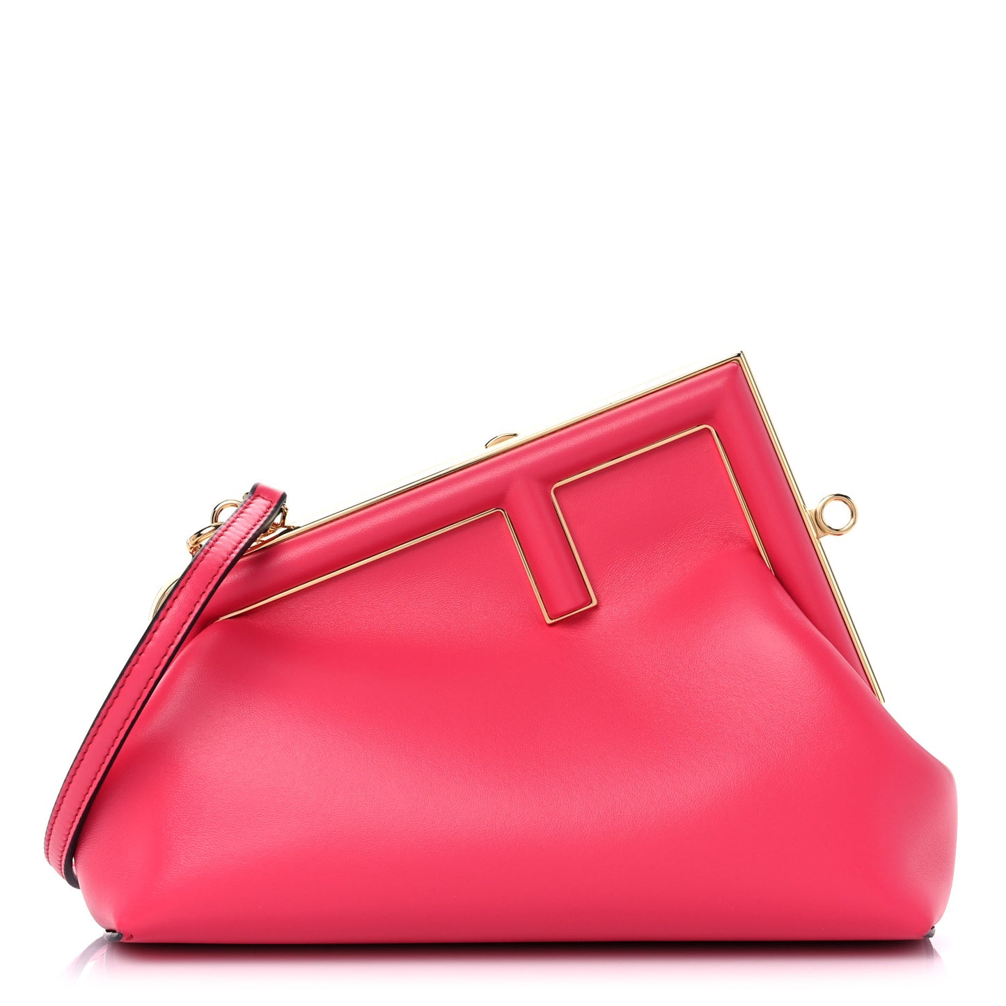 Shiny Nappa Small Fendi First Lampone