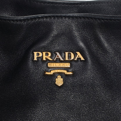 Prada Soft Calf Chain Tote Nero Black 10 of 10