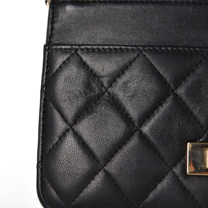 Chanel Lambskin Quilted Golden Class Wallet on Chain WOC Black 36 of 39