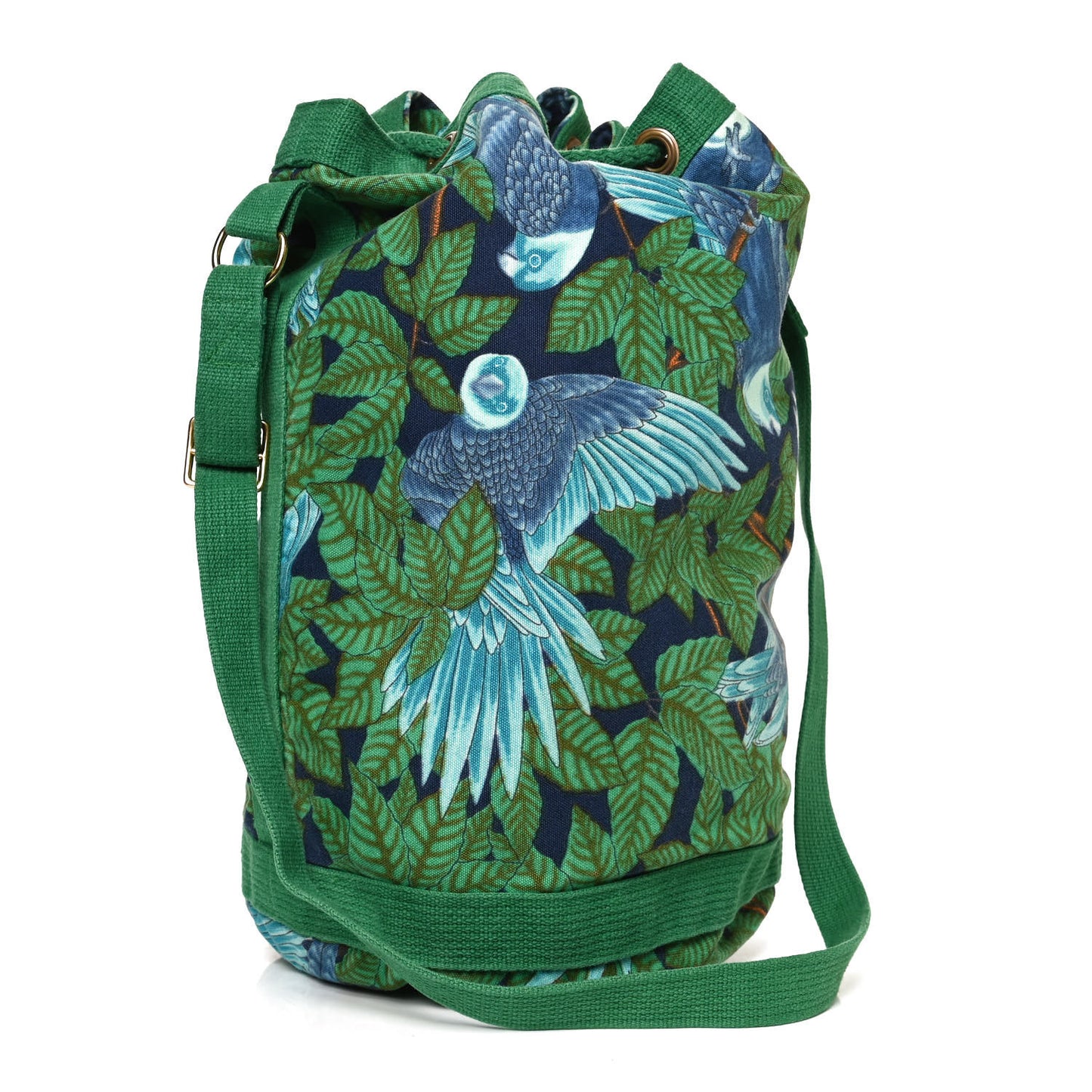 Cotton Canvas Drawstring Bucket Tote