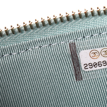 Chanel Caviar Quilted Classic iPhone Pouch Blue 7 of 8