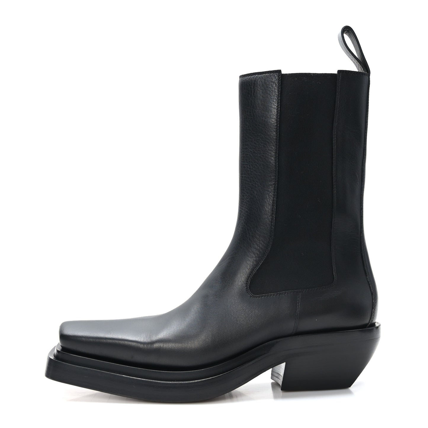 Calfskin Lean Mid-Calf Boots 40 Black