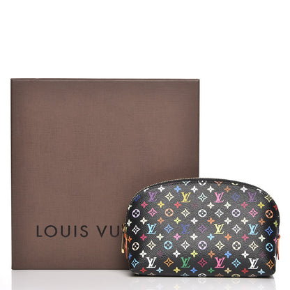 Louis Vuitton Monogram Multicolor Cosmetic Pouch Black Grenade 8 of 8