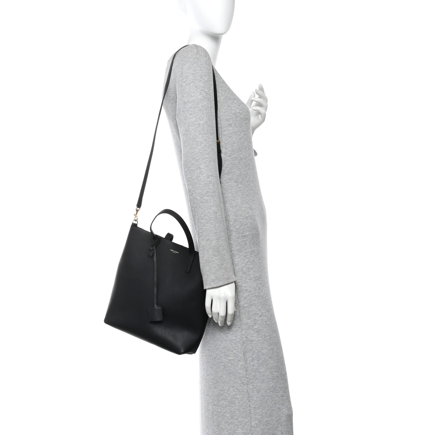 Calfskin Toy Shopping Tote Black
