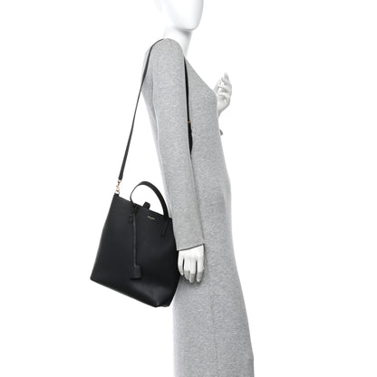 Saint Laurent Calfskin Toy Shopping Tote Black 2 of 12