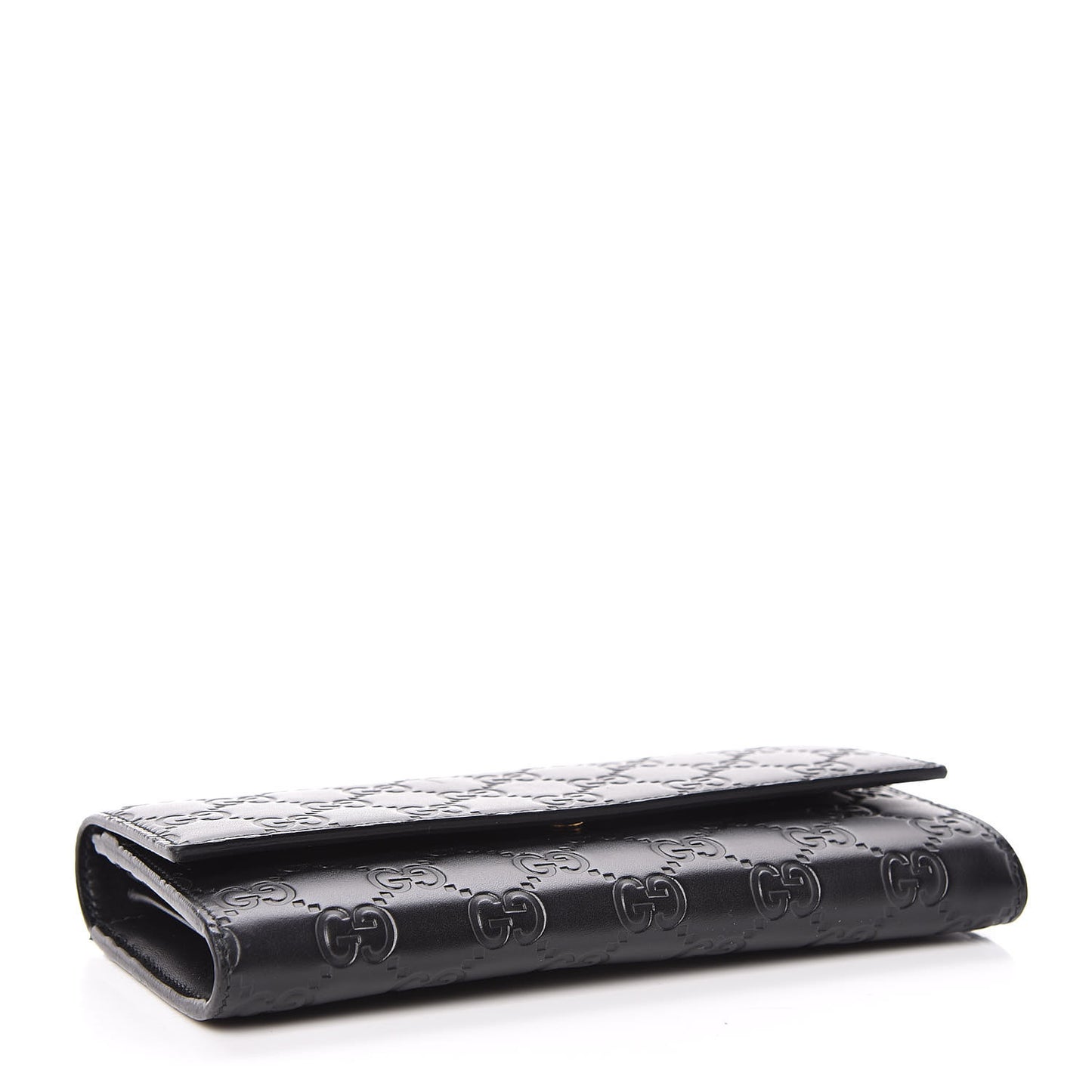 Guccissima Continental Flap Wallet Black