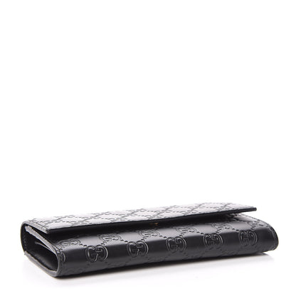 Gucci Guccissima Continental Flap Wallet Black 4 of 9