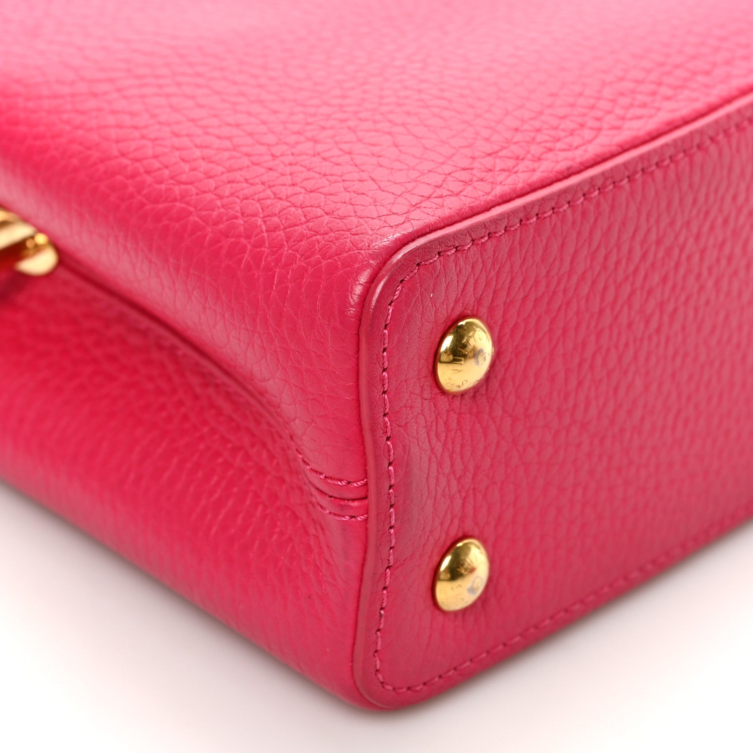 Louis Vuitton Taurillon Flower Chain Capucines Mini Rose Pondicherry 7 of 7