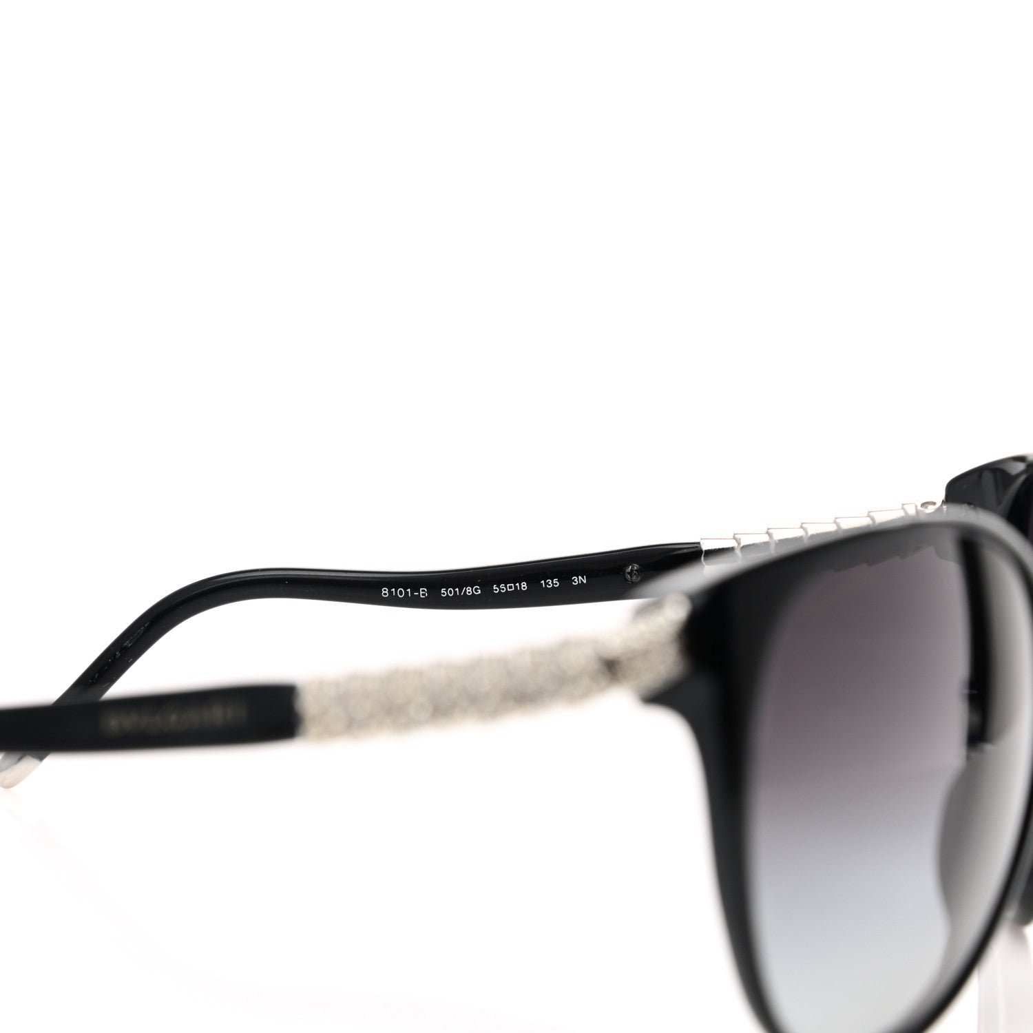 Bulgari BVLGARI Swarovski Gem 8101-B Sunglasses Black 4 of 5