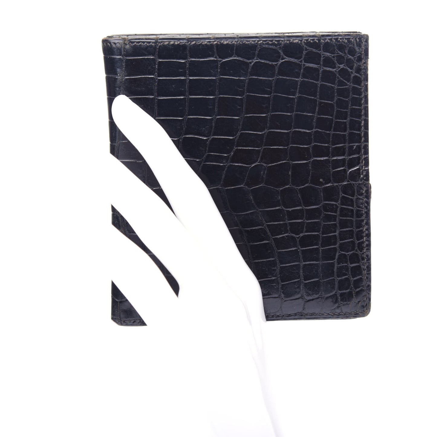 Shiny Alligator Wallet Black