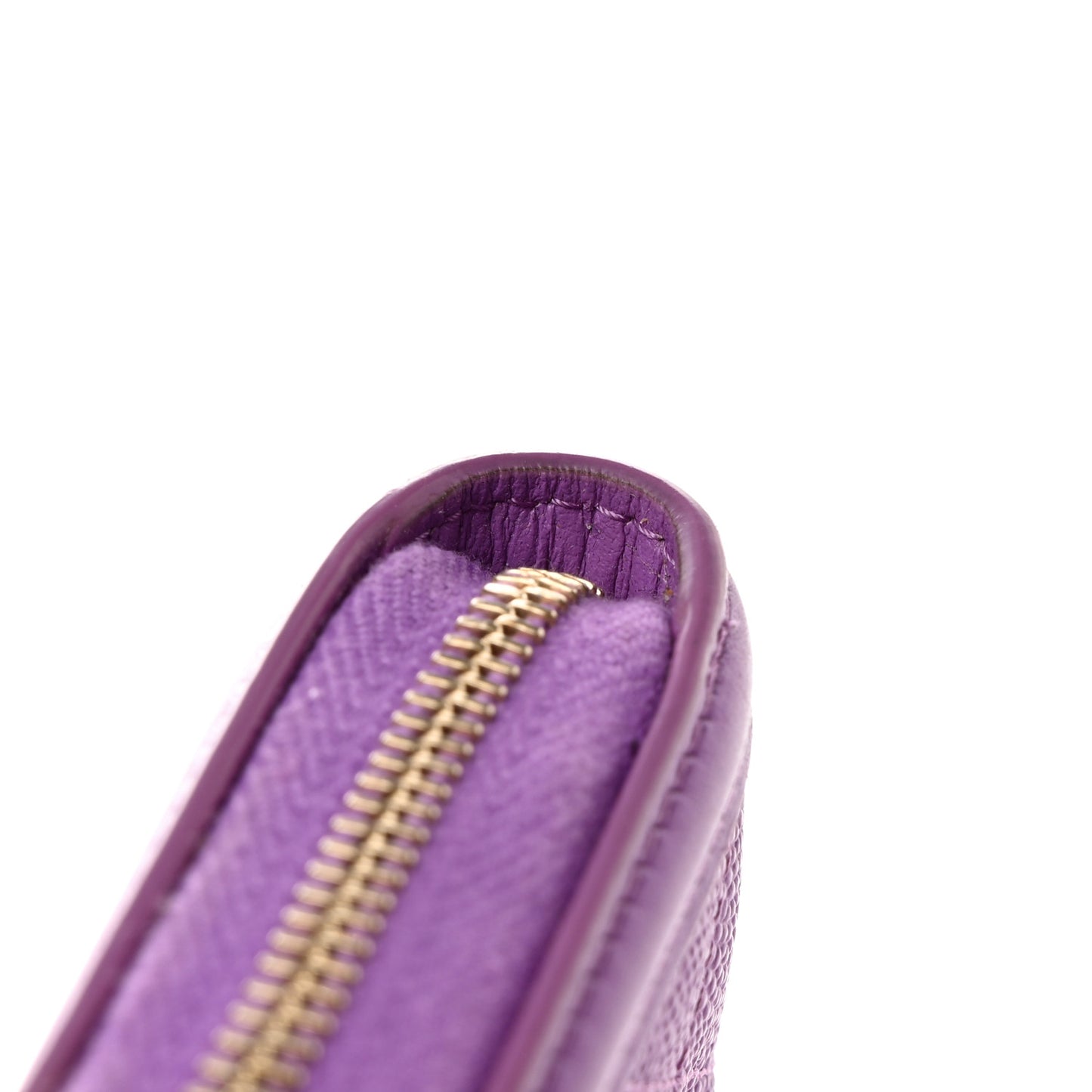 Caviar Quilted Filigree Coin Purse Purple