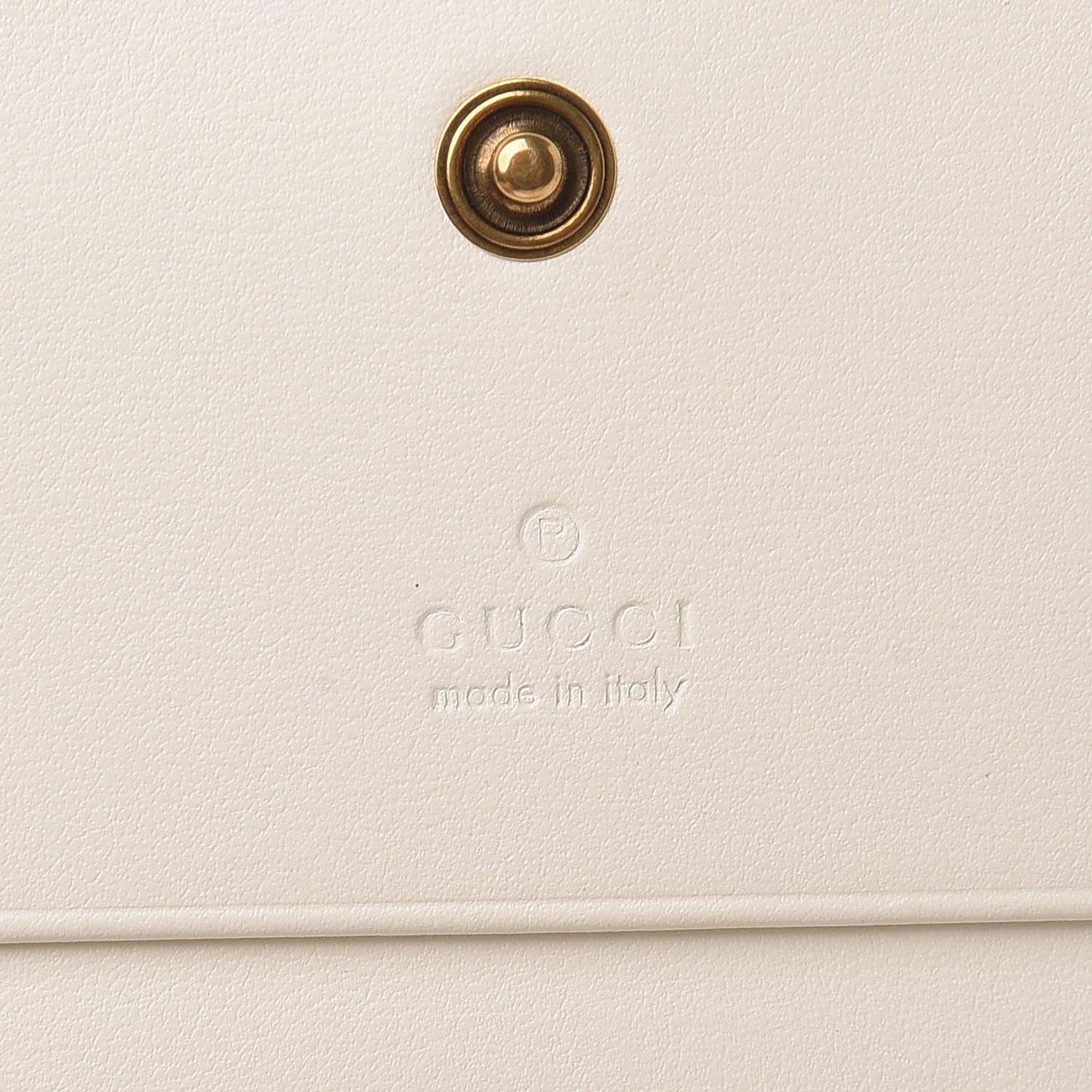 Calfskin Web Trapuntata GG Card Case Wallet Off White