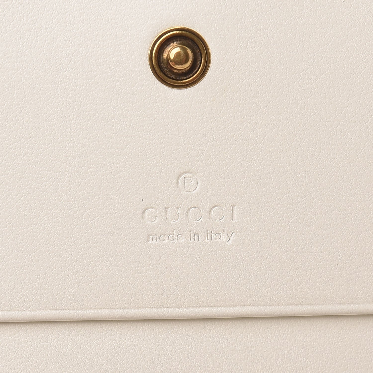 Gucci Calfskin Web Trapuntata GG Card Case Wallet Off White 6 of 9