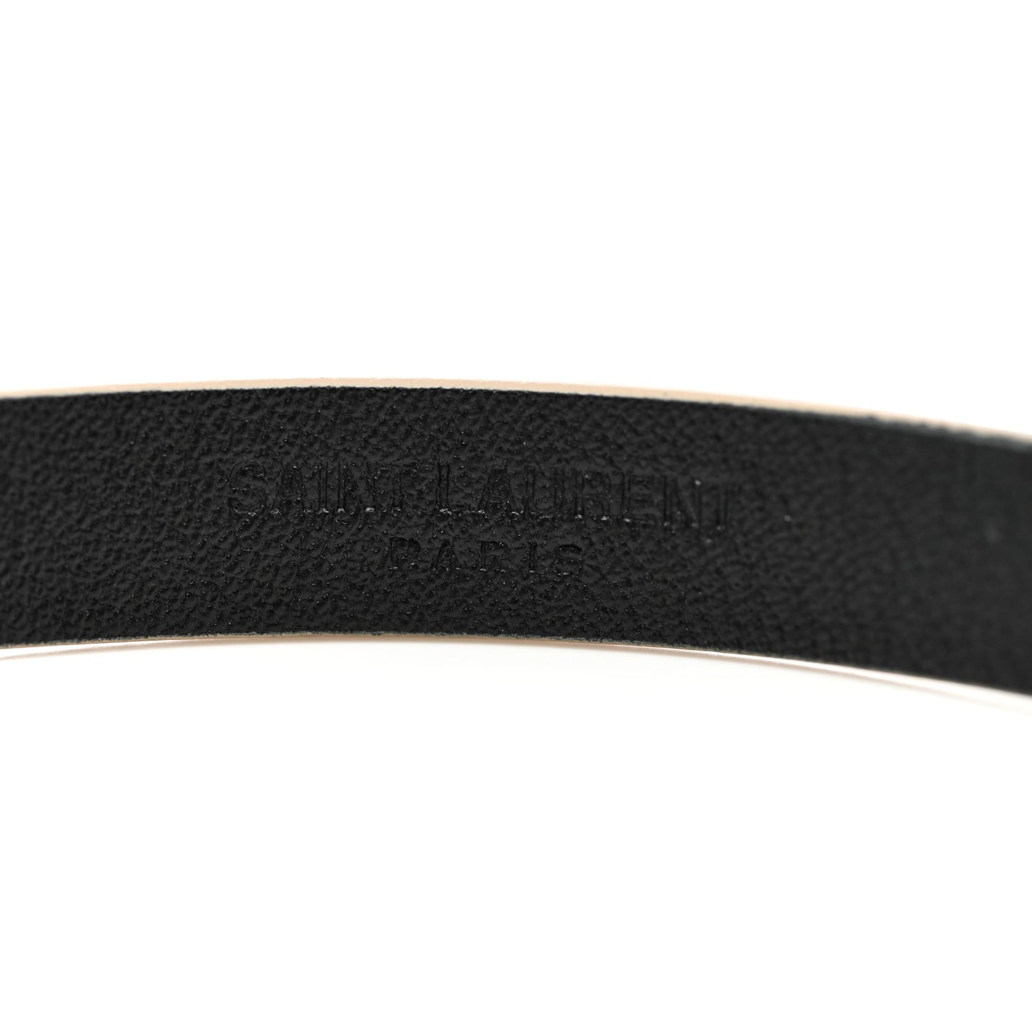 Calfskin Opyum Double Wrap Bracelet M Dark Beige