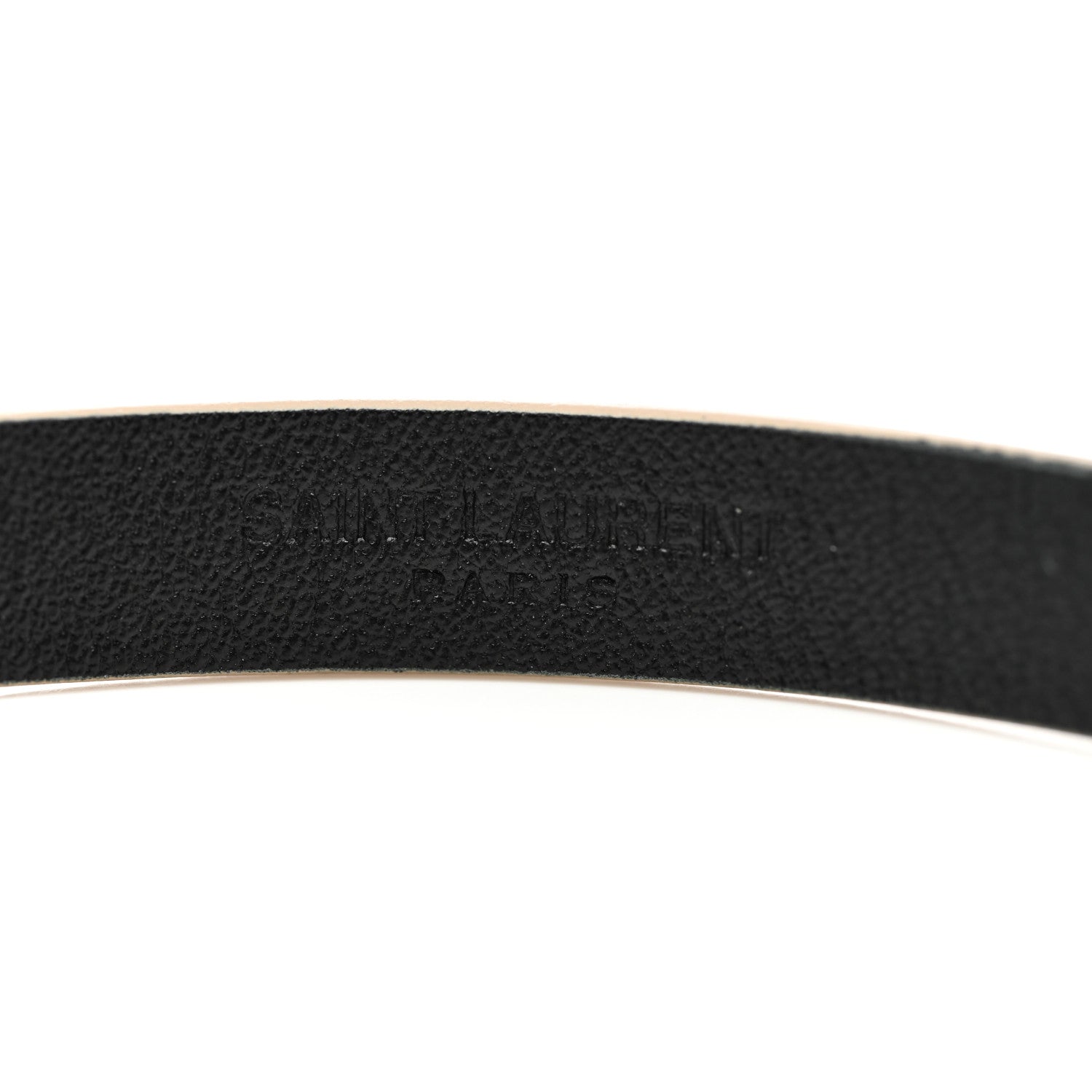 Saint Laurent Calfskin Opyum Double Wrap Bracelet M Dark Beige 5 of 5
