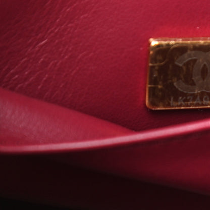 Chanel Caviar Quilted Coco First Flap Burgundy 6 of 9