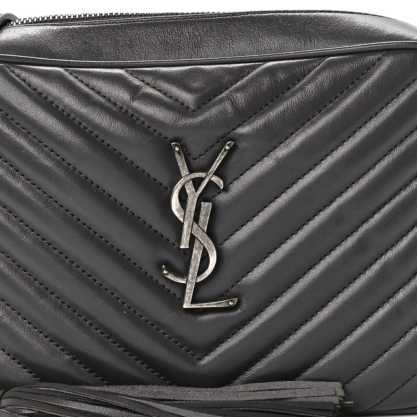 Calfskin Matelasse Monogram Lou Camera Bag Asphalt