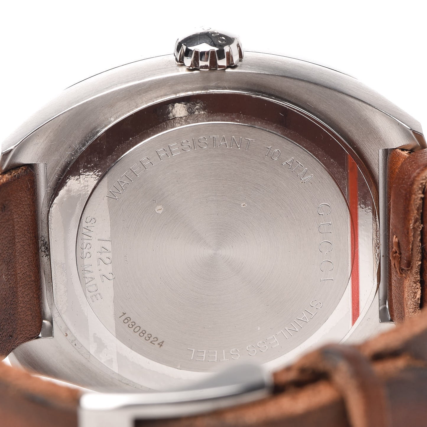 Stainless Steel Calfskin 44mm GG2570 Toscano Quartz Watch Black