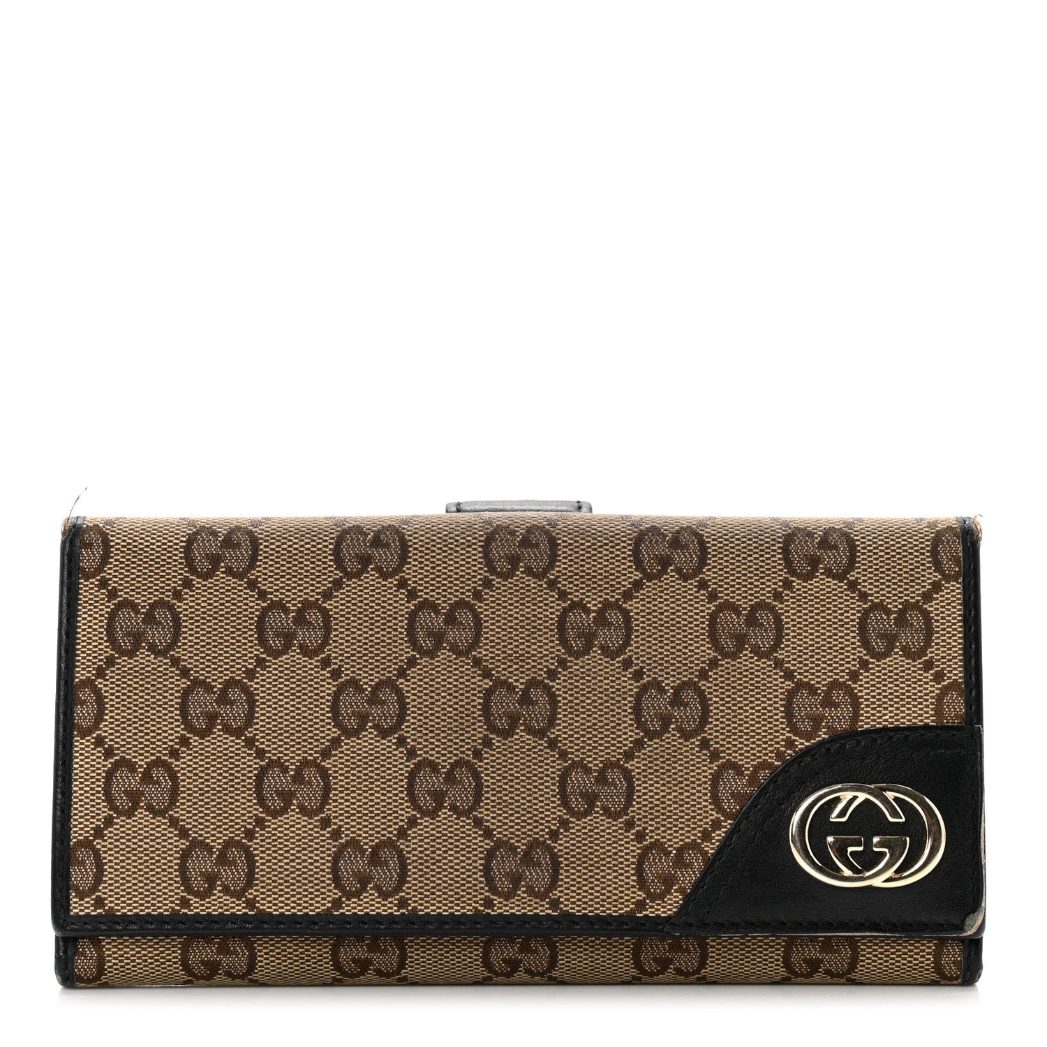 Gucci Monogram New Britt Continental Wallet Dark Brown 1 of 11
