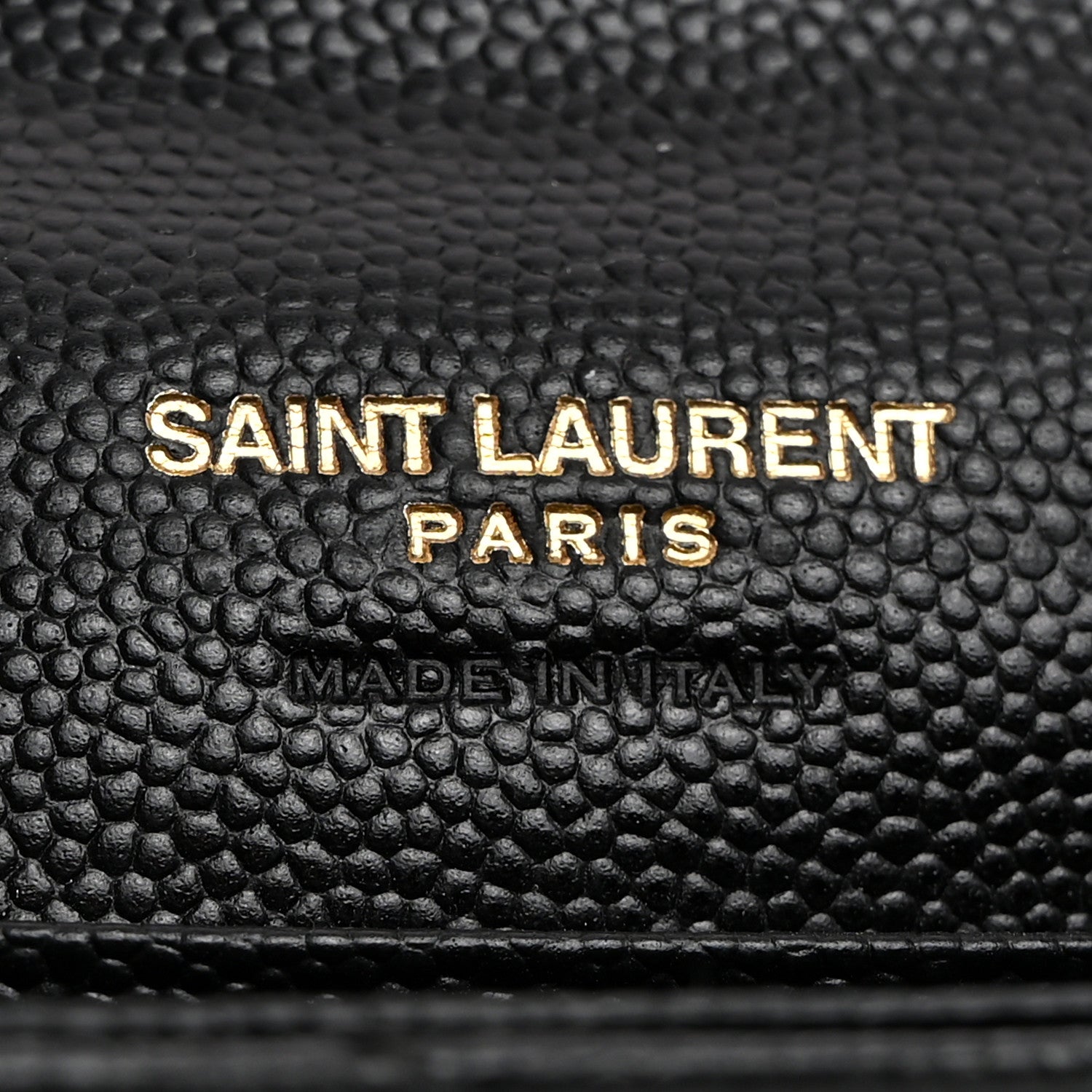 Saint Laurent Grain De Poudre Matelasse Chevron Small Monogram Envelope Wallet Black 6 of 8