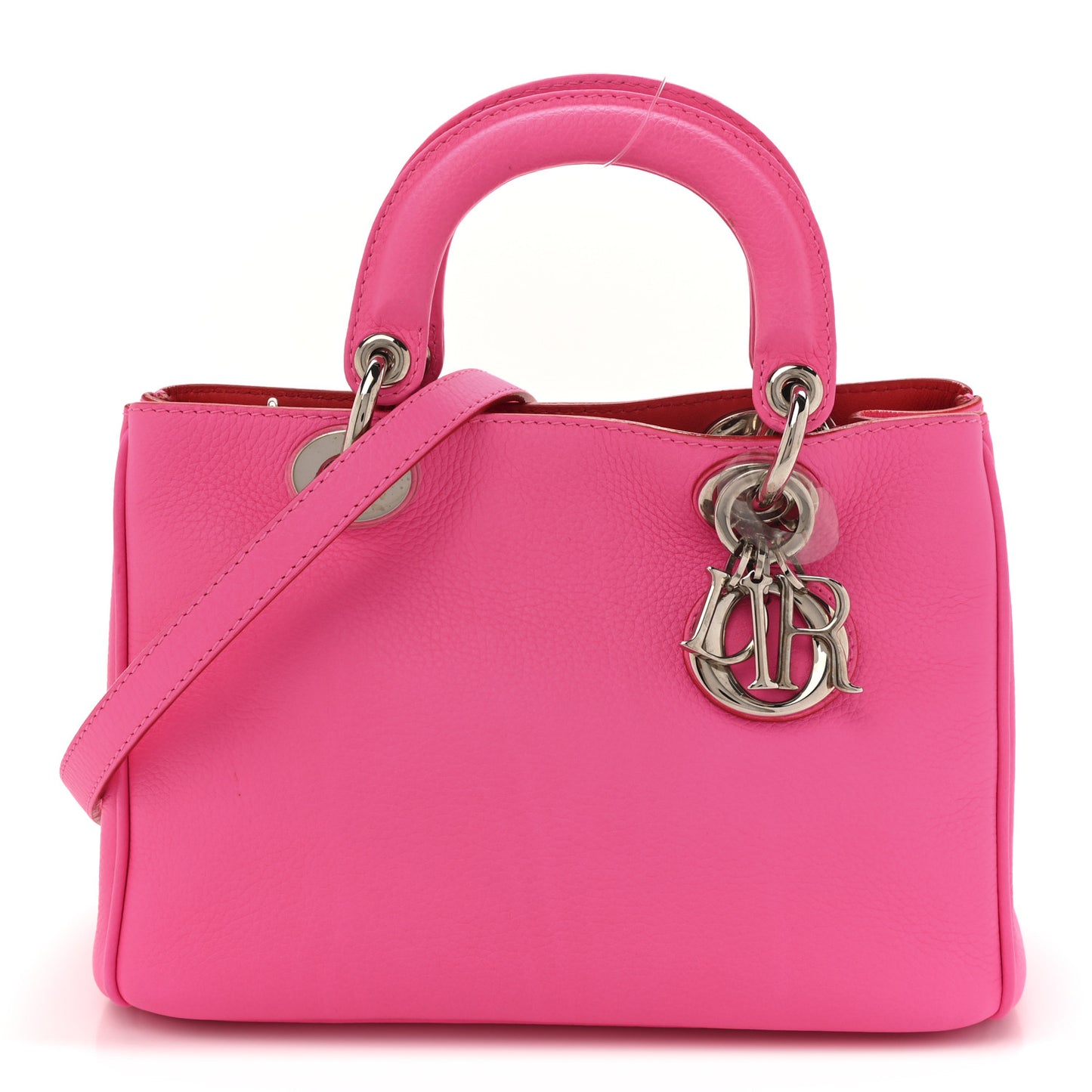 Calfskin Small Diorissimo Tote Pink