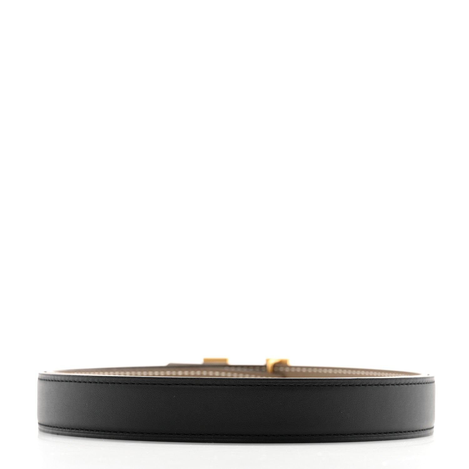 Hermes Epsom Swift 24mm Mini H Belt 95 38 Etoupe Black 2 of 6