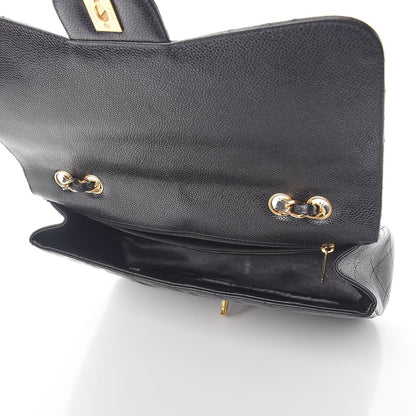 Chanel Caviar Quilted Jumbo Single Flap Black 5 of 7