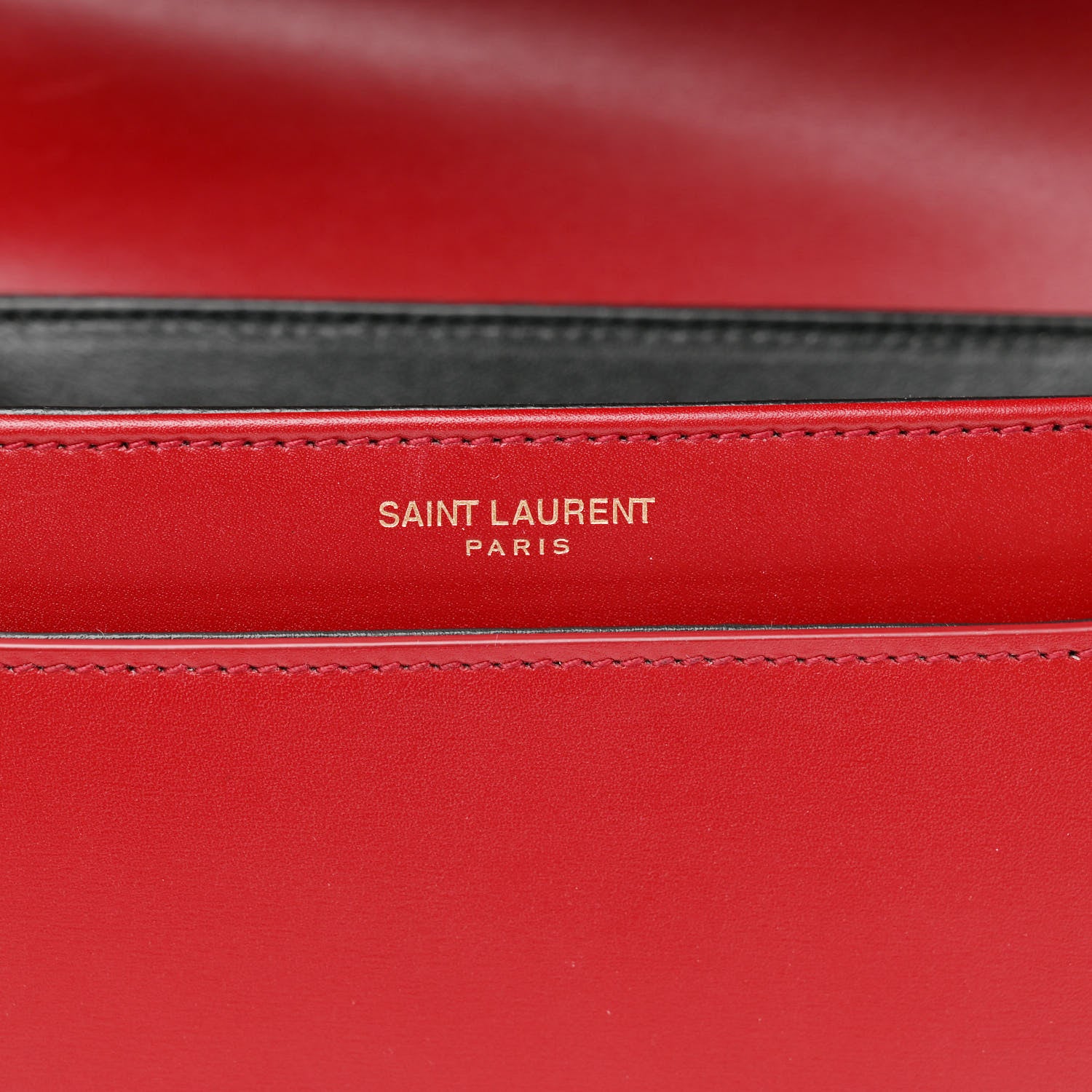 Saint Laurent Smooth Calfskin Small Solferino Satchel Rouge Opyum 7 of 11