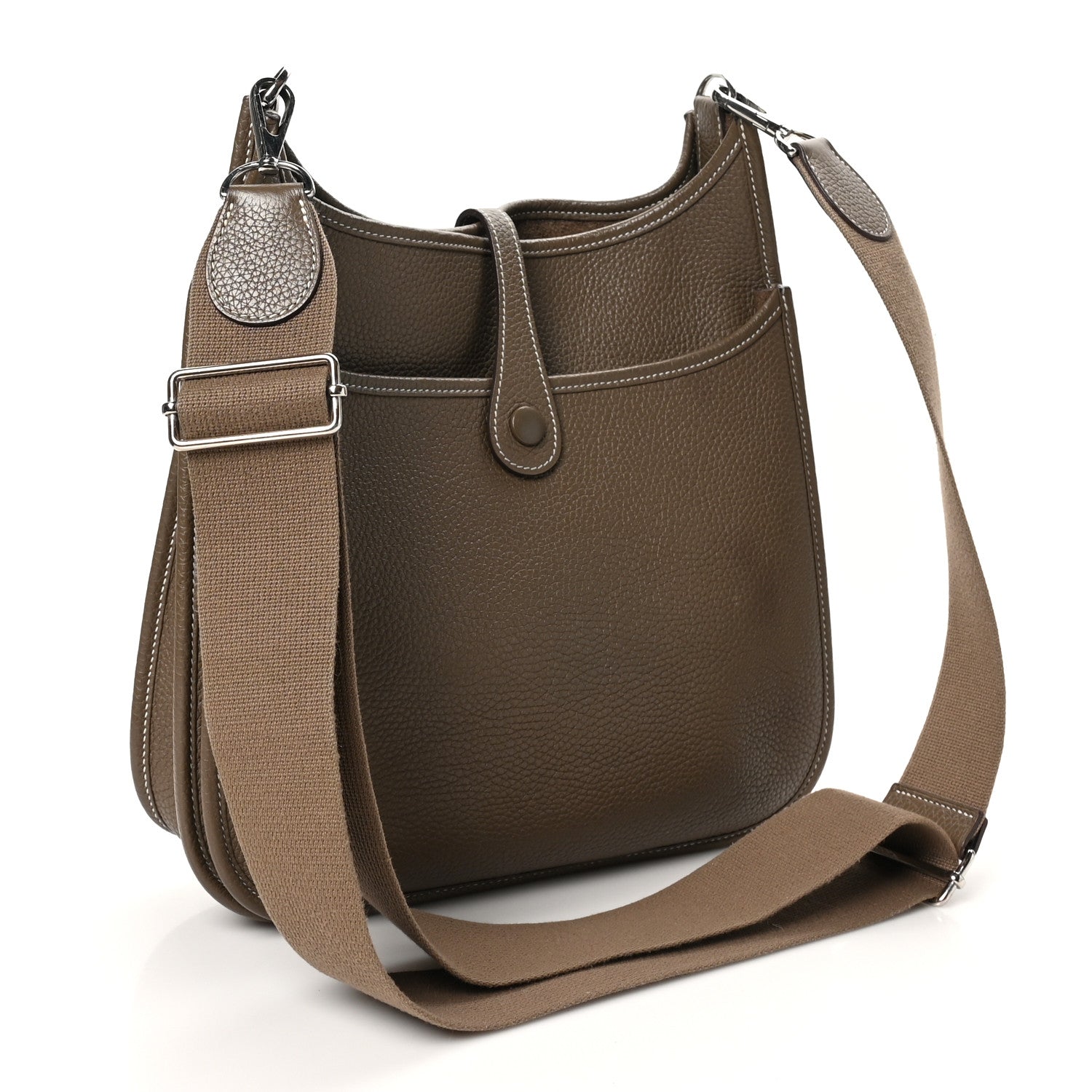 Hermes Taurillon Clemence EVELYNE III PM Etoupe 3 of 11