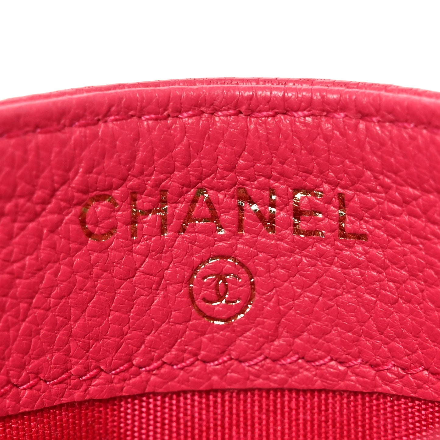 Goatskin Timeless CC Card Holder Fuchsia