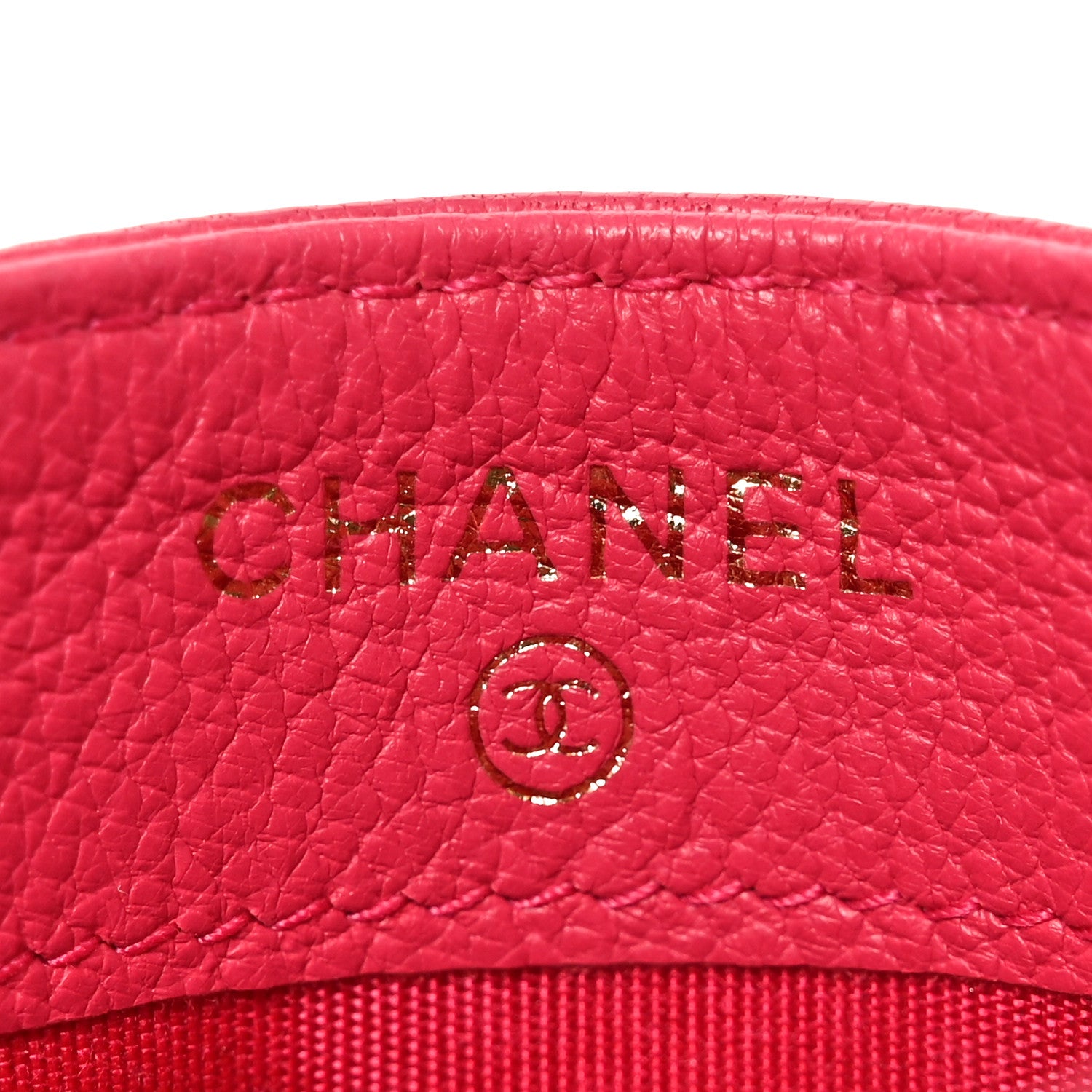 Chanel Goatskin Timeless CC Card Holder Fuchsia 6 of 7